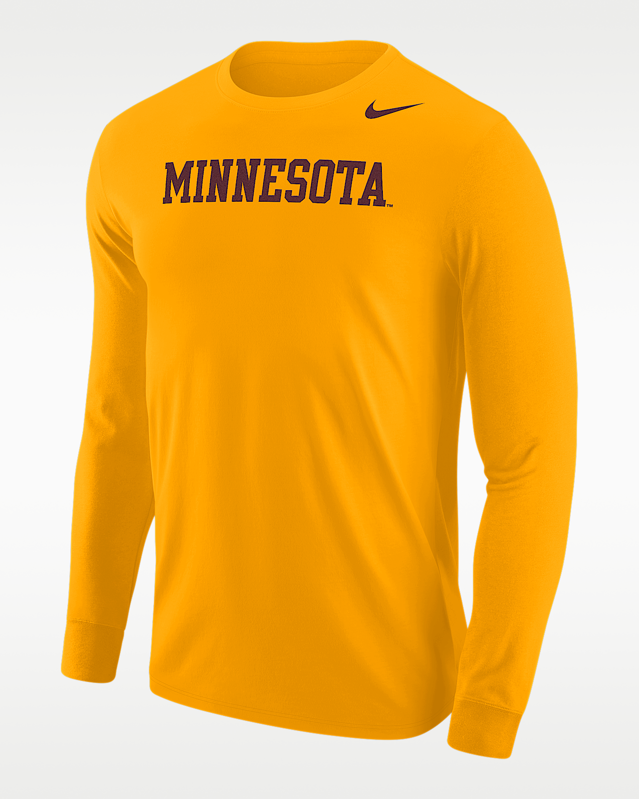 Мужская футболка Minnesota Golden Gophers Nike Football Long-Sleeve для футбола