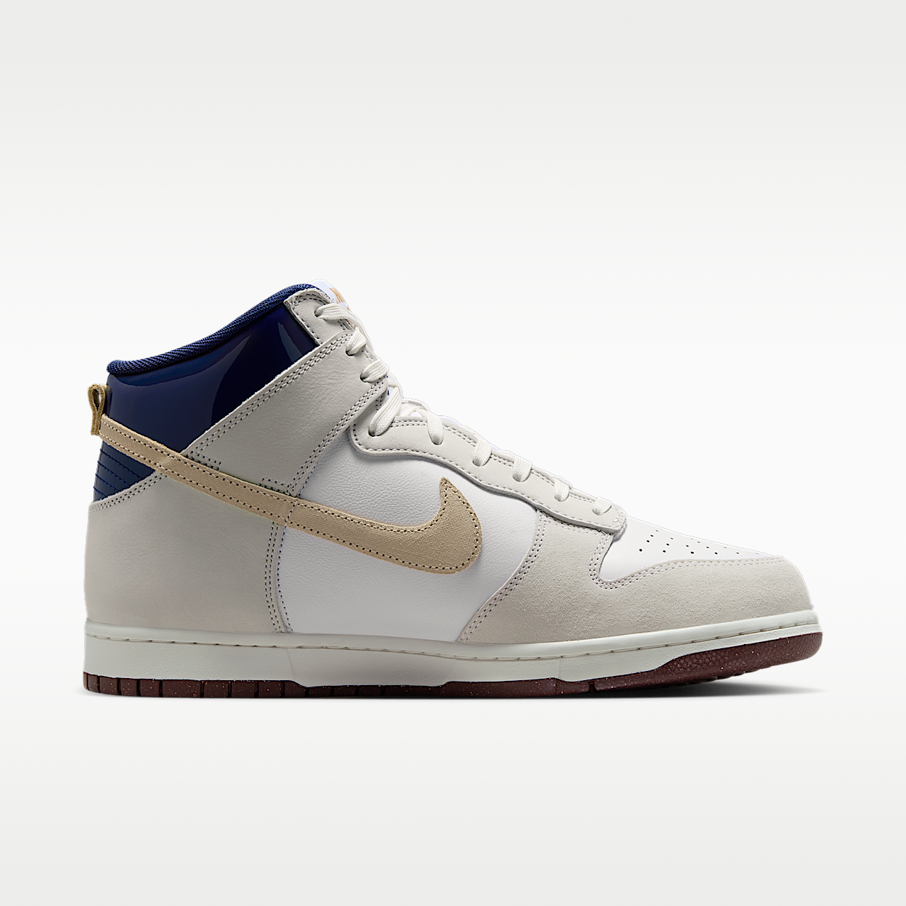 Nike Dunk High sneaker Wit/Sand Dune/Blue Void/Ivory