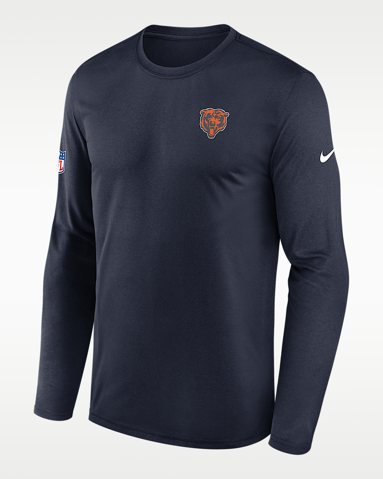 Мужская футболка Chicago Bears Legend Small Logo Nike Dri-FIT NFL Long-Sleeve