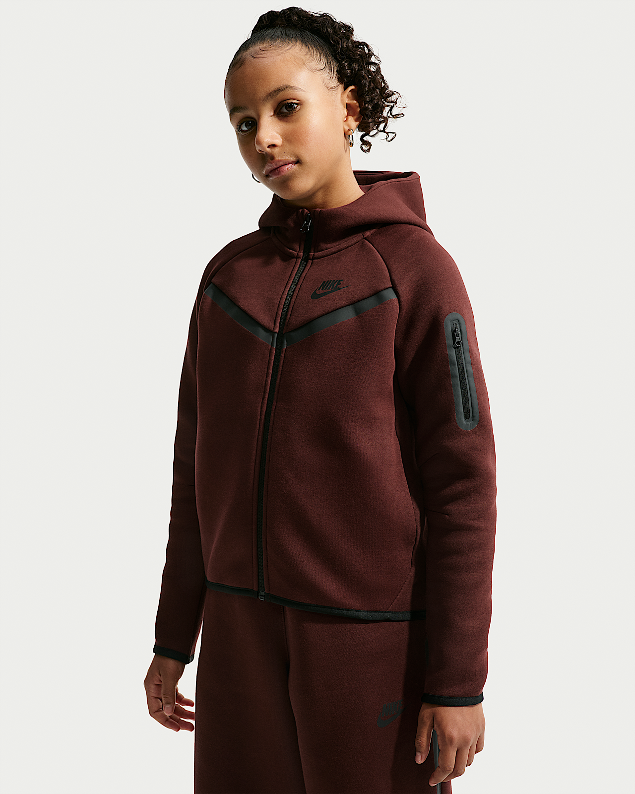 Детское худи Nike Sportswear Tech Fleece Girls' Full-Zip Hoodie