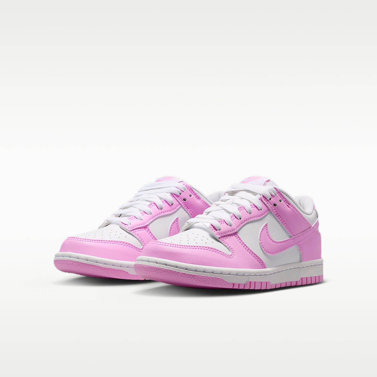 Nike Dunk Low sneaker Wit/Wit/Wit/Pink Rise