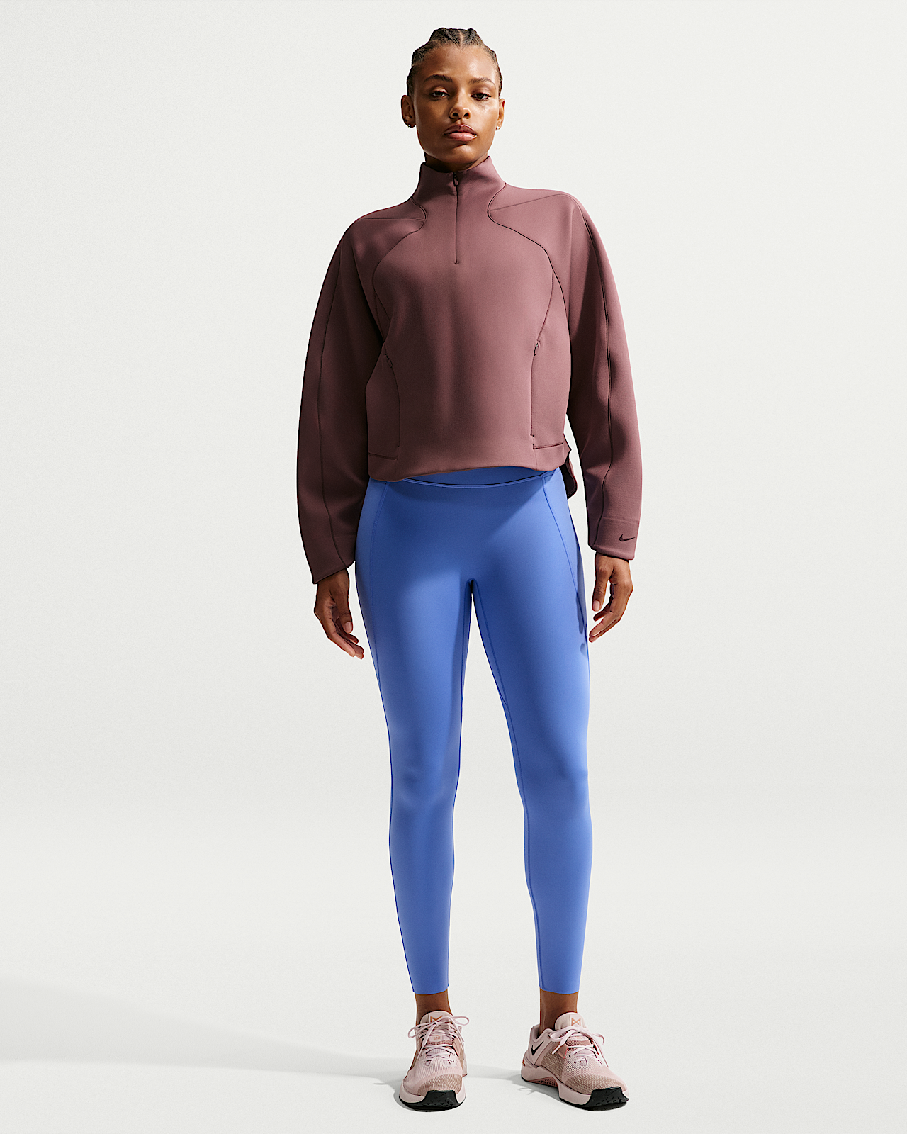 Женские тайтсы Nike Universa High-Waisted 7/8 Leggings with No Front Seam