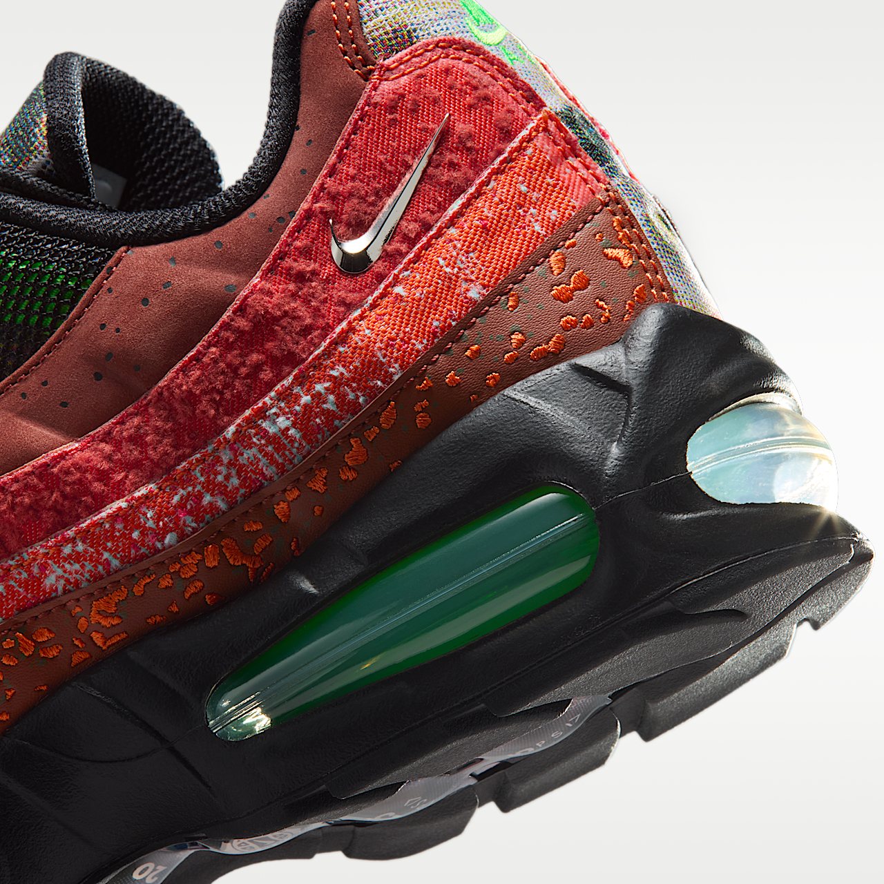Nike Air Max sneaker Cinnamon/Zwart/Voltage Green/Metallic Silver