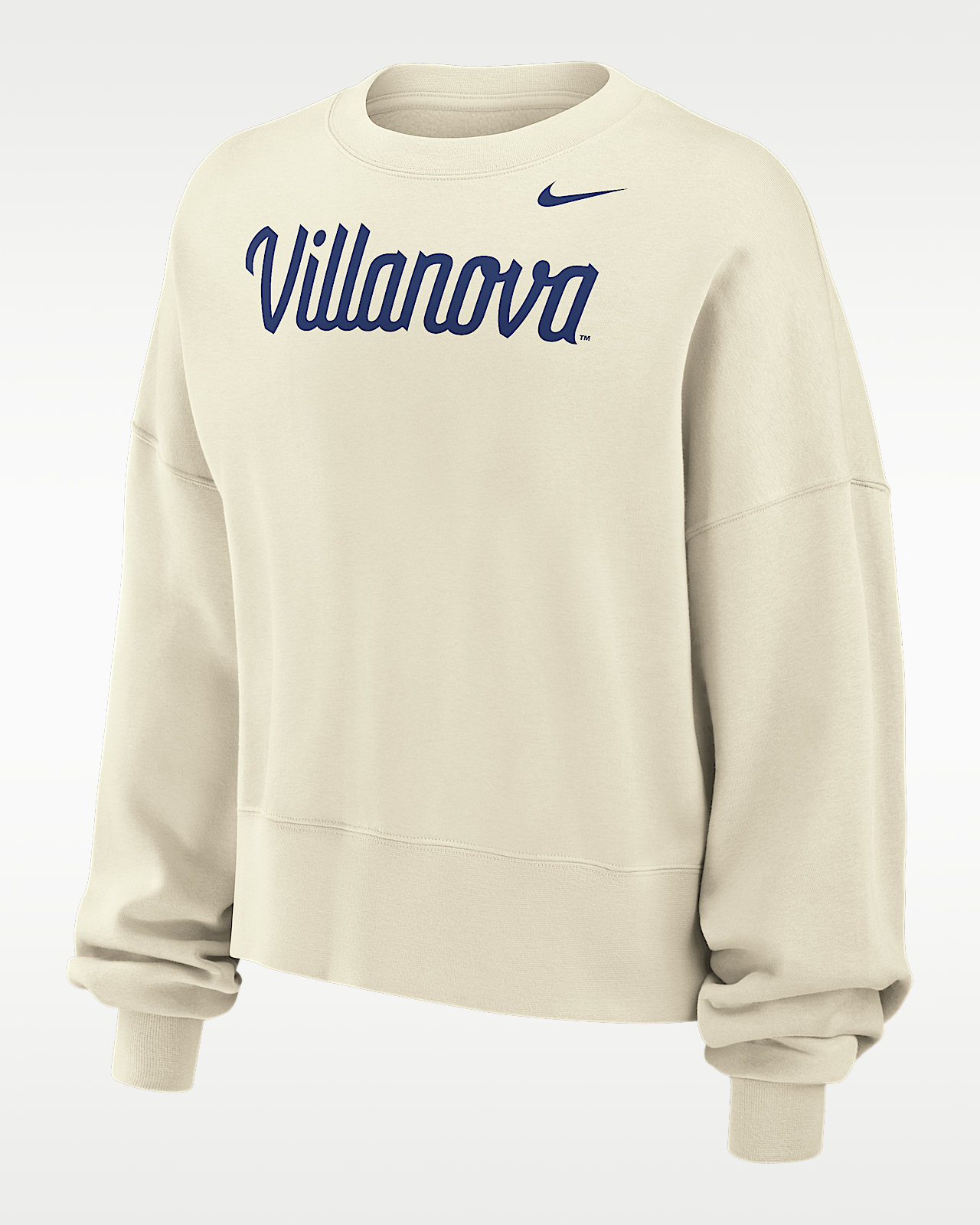 Женский свитшот Villanova Wildcats Phoenix Fleece Nike Football Crew-Neck для футбола