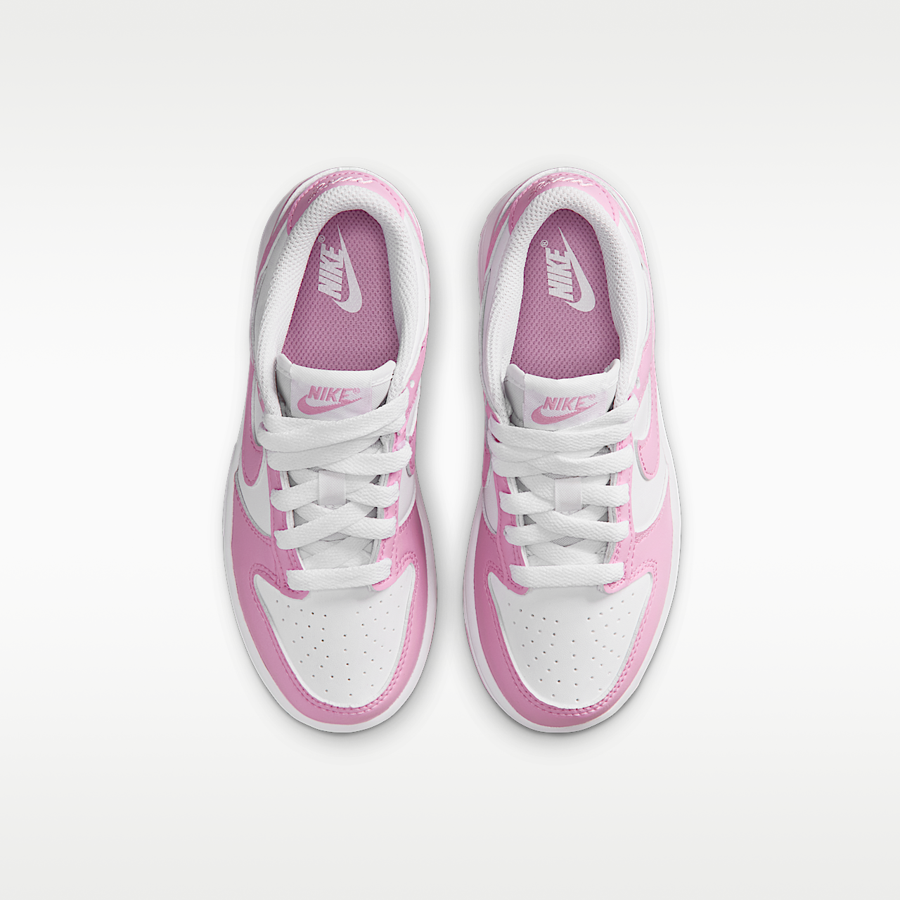 Nike Dunk Low sneaker Wit/Wit/Wit/Pink Rise