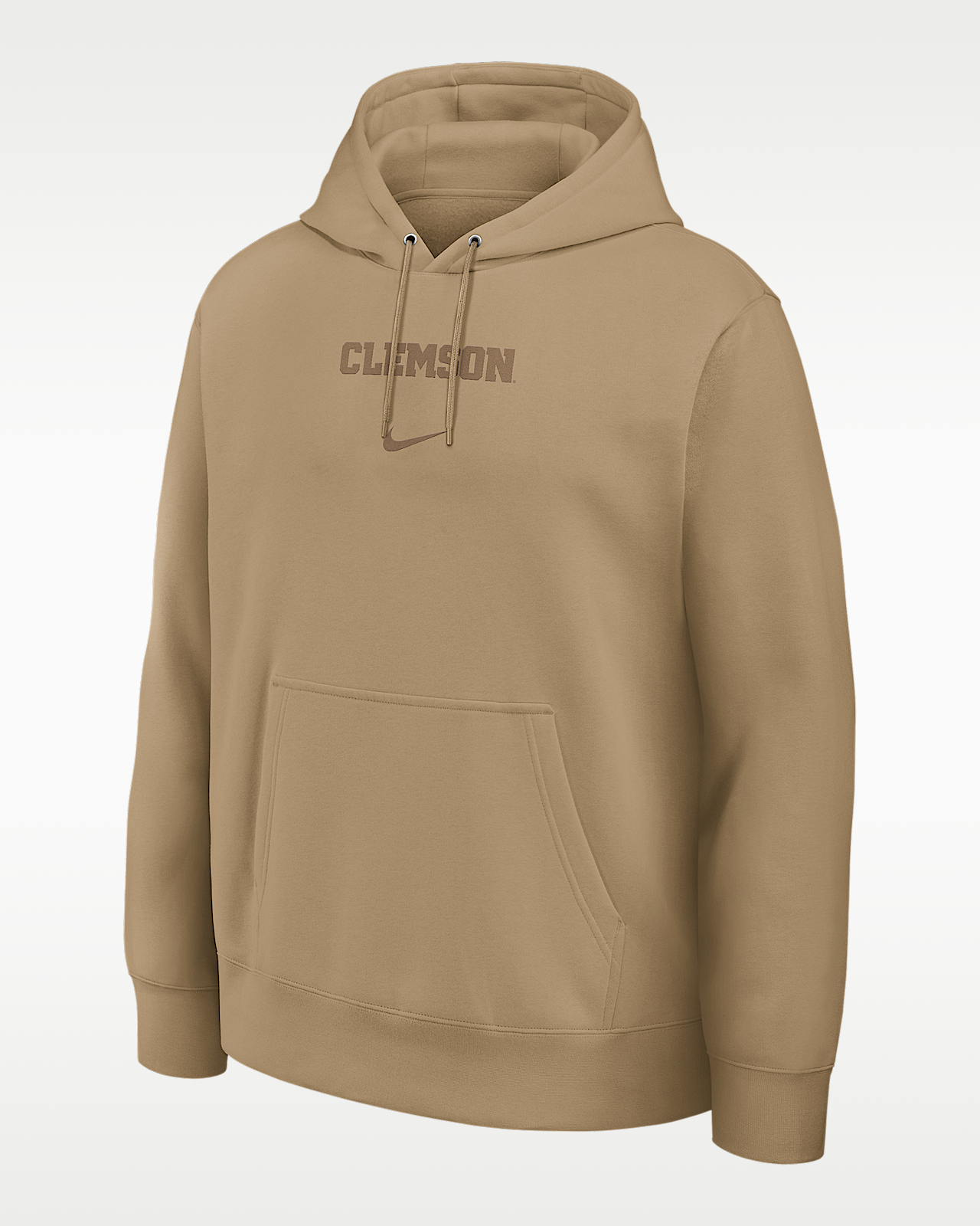 Мужское худи Clemson Washed Club Nike College Pullover Hoodie