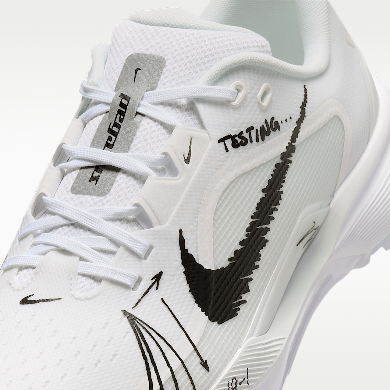 Nike Pegasus sneaker Wit/Summit White/Metallic Silver/Zwart