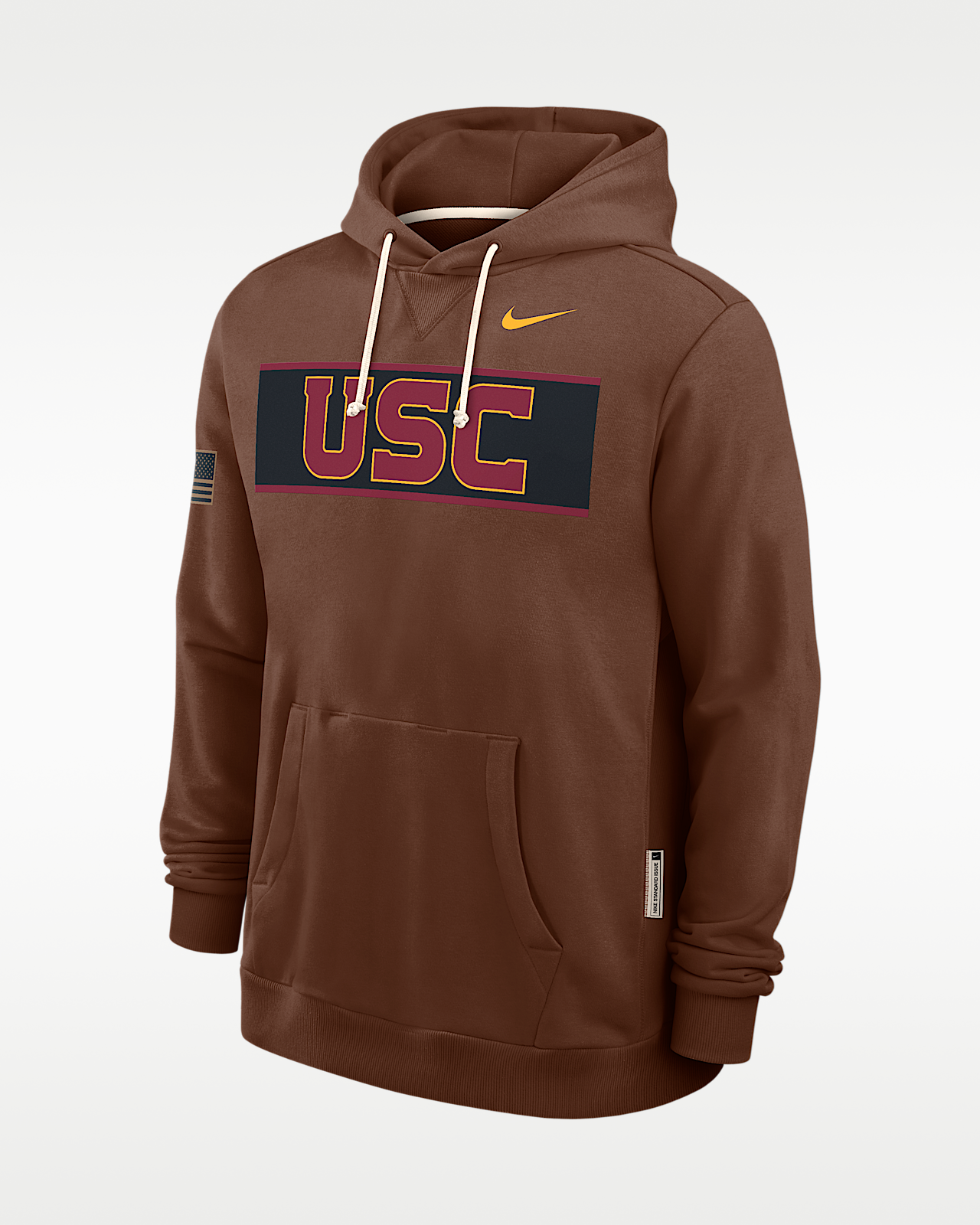 Мужское худи USC 2026 Military Appreciation Standard Issue Nike Dri-FIT College Pullover Hoodie