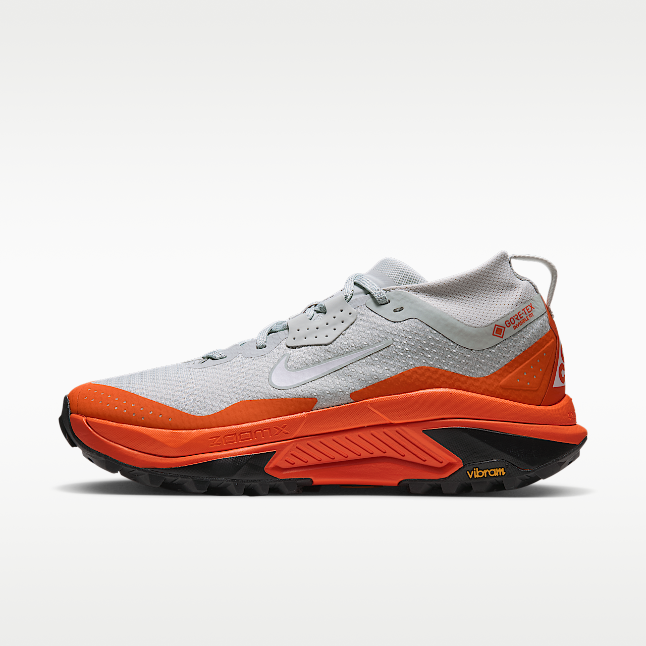 Nike ACG sneaker Light Silver/Safety Orange/Zwart/Summit White