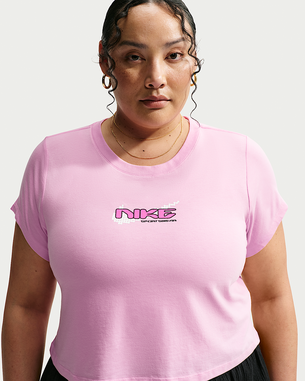 Женская футболка Nike Sportswear Chill Knit Slim Cropped (Plus Size)