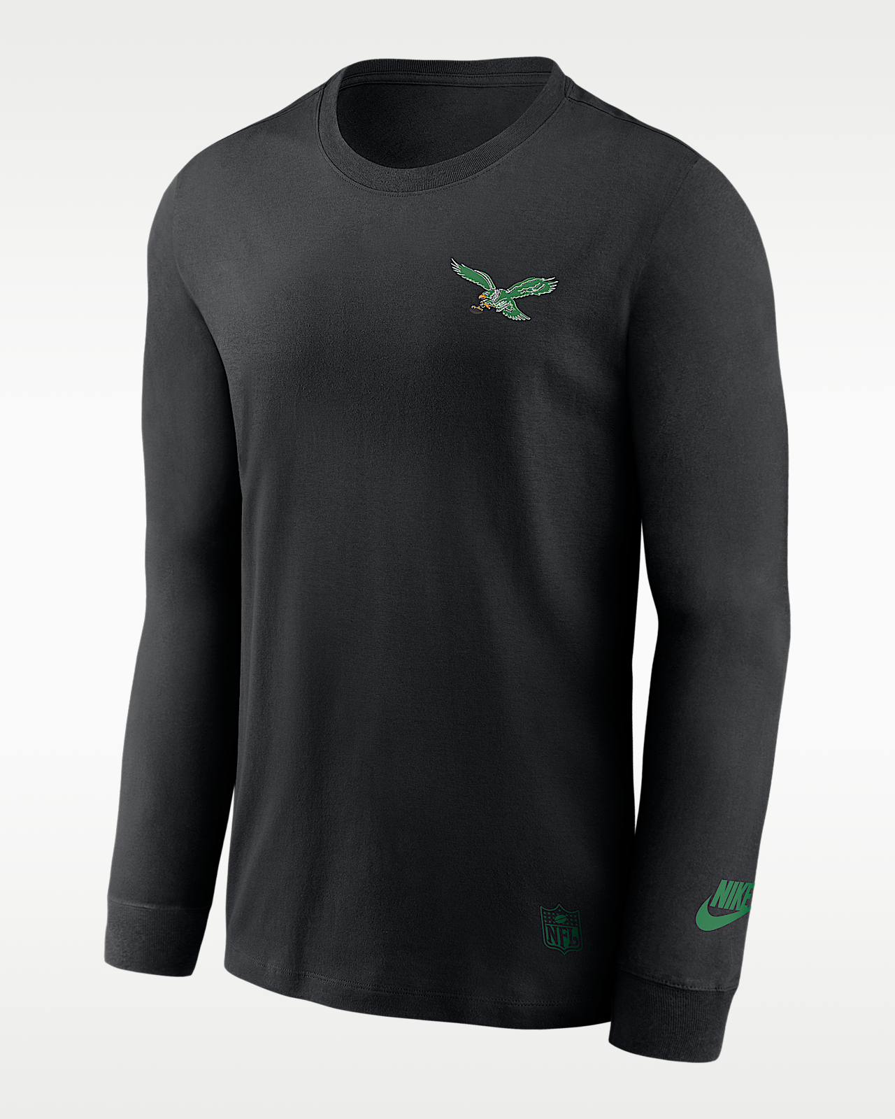 Мужская футболка Philadelphia Eagles Double Rewind Nike Dri-FIT NFL Long-Sleeve