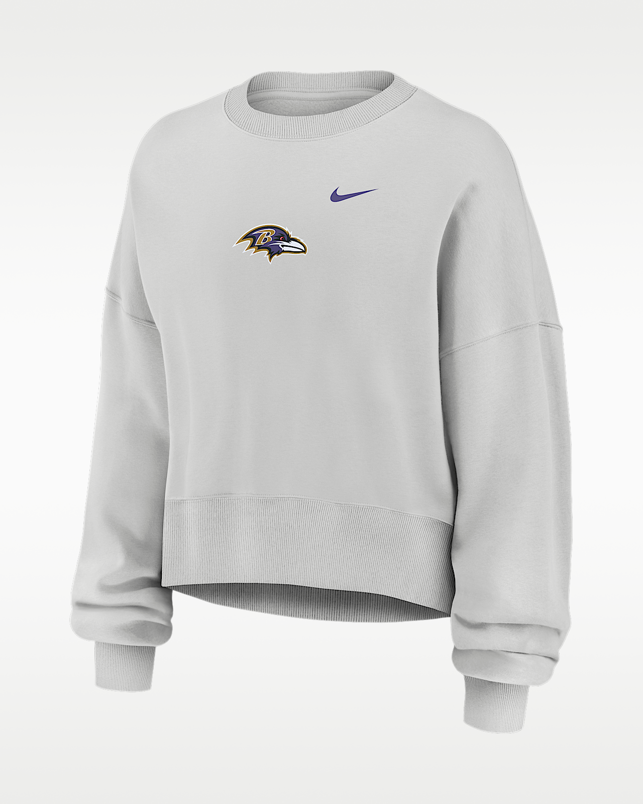 Женские  Baltimore Ravens Primetime Phoenix Nike NFL Oversized Pullover Crew