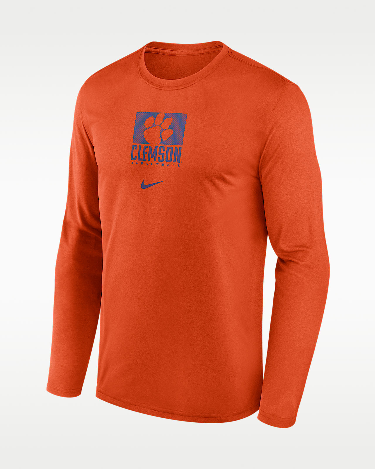 Мужская футболка Clemson Courtside Nike Dri-FIT College Long-Sleeve