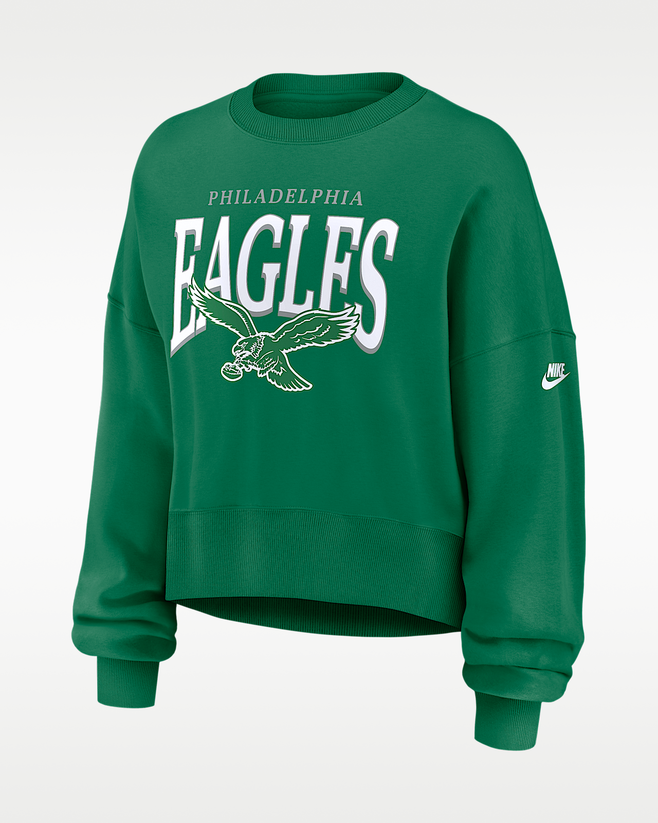 Женские  Philadelphia Eagles Rewind Phoenix Nike NFL Oversized Pullover Crew