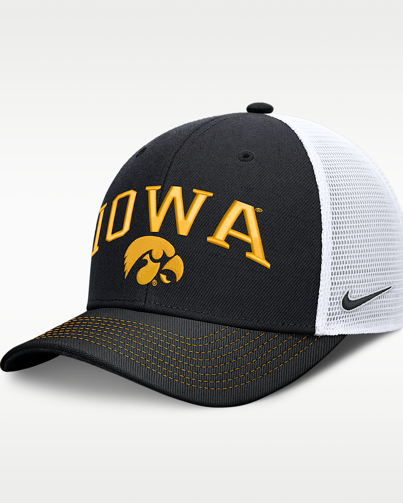 Женские  Iowa Primetime Arched Nike Dri-FIT College Trucker Adjustable Hat
