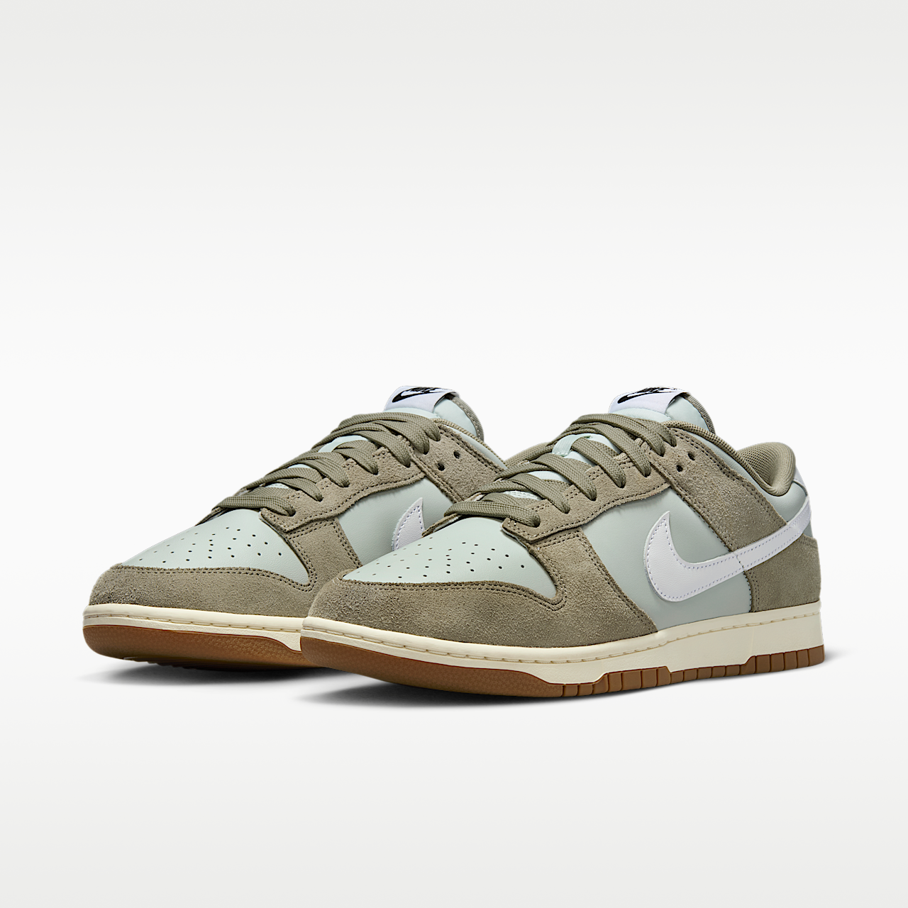 Nike Dunk Low sneaker Light Silver/Light Army/Sail/Wit