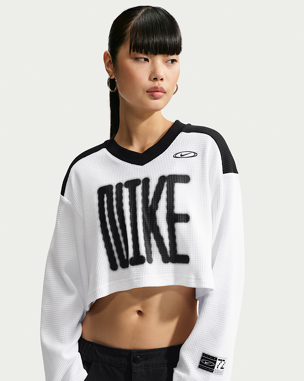 Женские джерси Nike Sportswear Oversized Long-Sleeve Cropped Jersey
