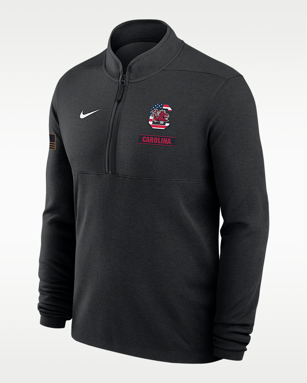 Мужские  South Carolina 2026 Military Appreciation Stride Nike Dri-FIT College 1/2-Zip Long-Sleeve Top