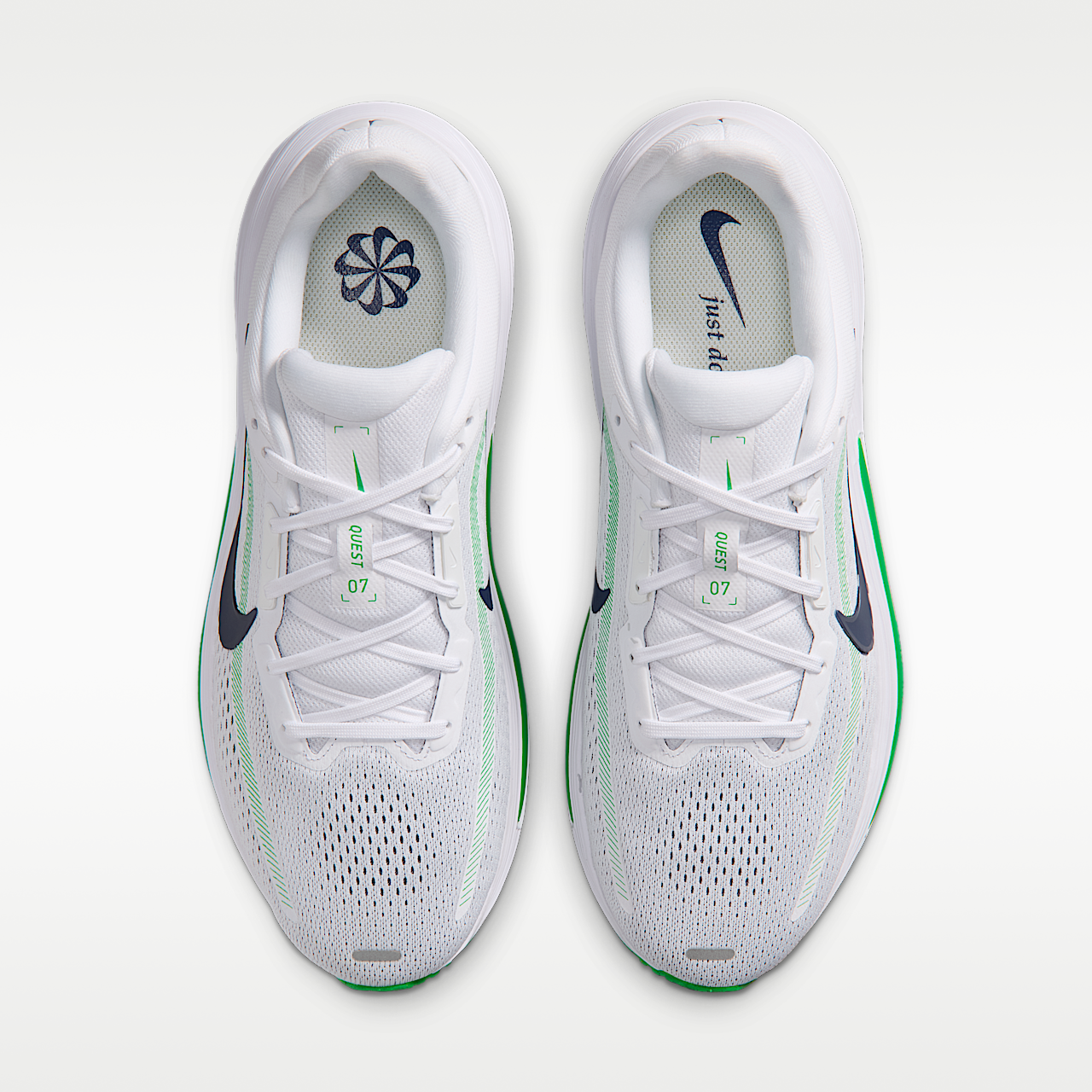 Nike  sneaker Wit/Green Spark/Midnight Navy