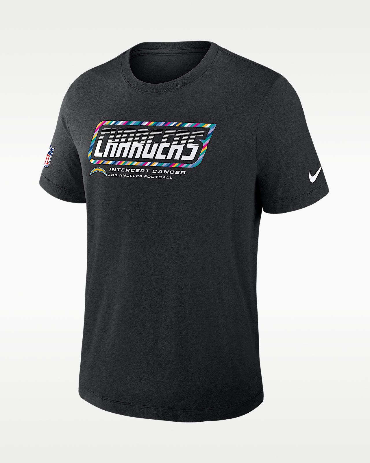 Мужская футболка Los Angeles Chargers Crucial Catch Sideline Nike Dri-FIT NFL