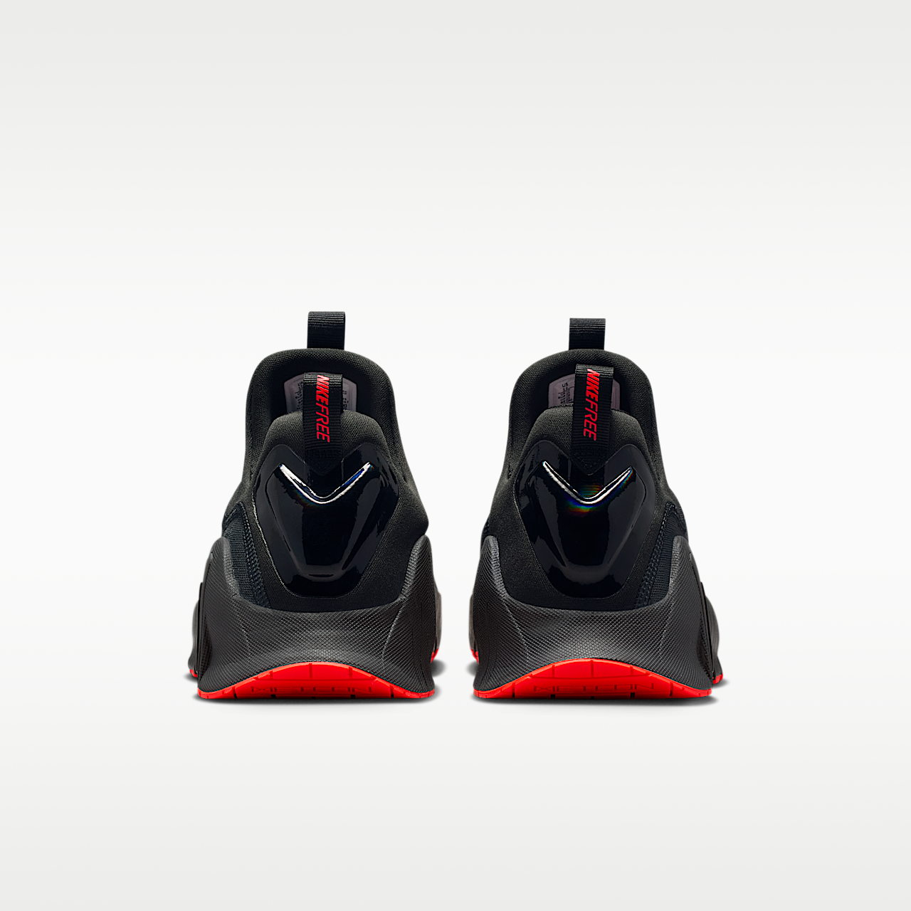 Nike Free sneaker Dark Smoke Grey/Bright Crimson/Zwart