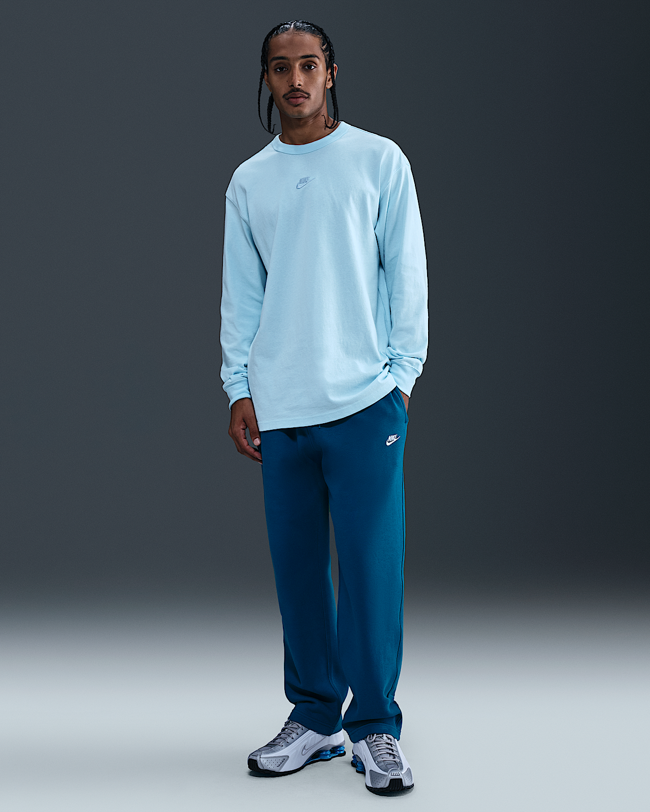 Мужские  Nike Club Open-Hem Fleece Pants