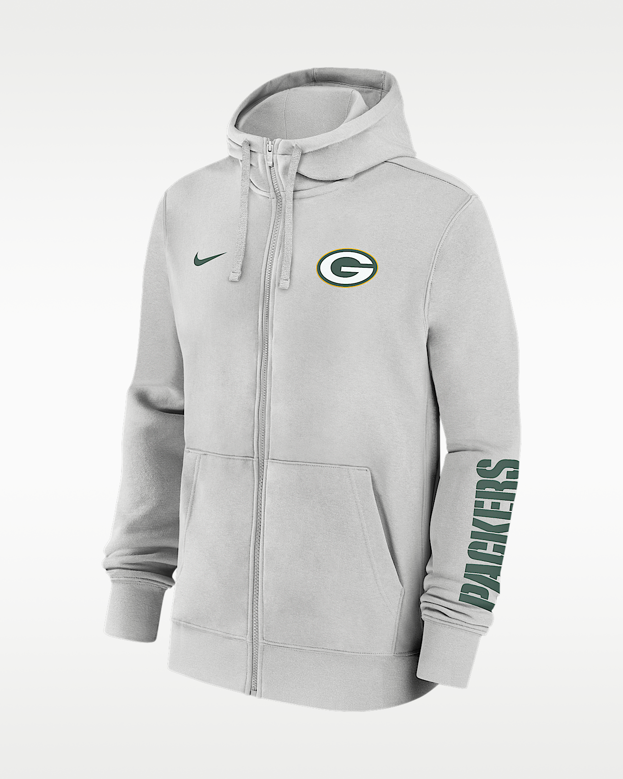 Мужское худи Green Bay Packers Club Nike NFL Full-Zip Hoodie