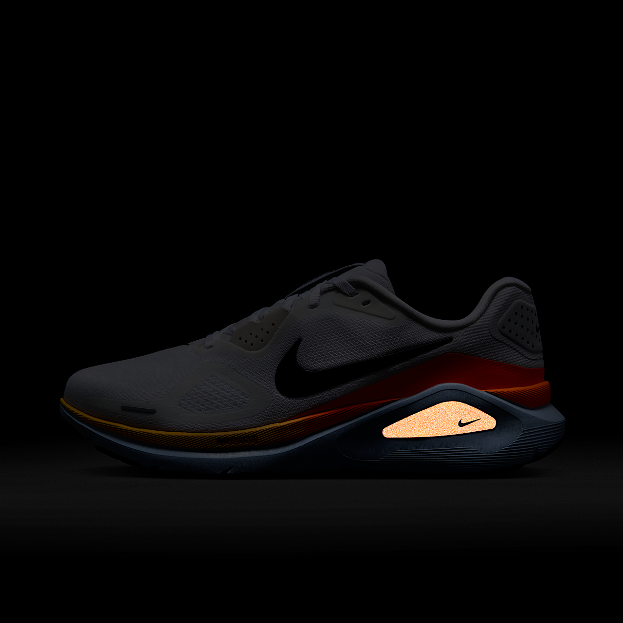 Nike  sneaker Wit/Hydrogen Blue/Total Orange/Zwart