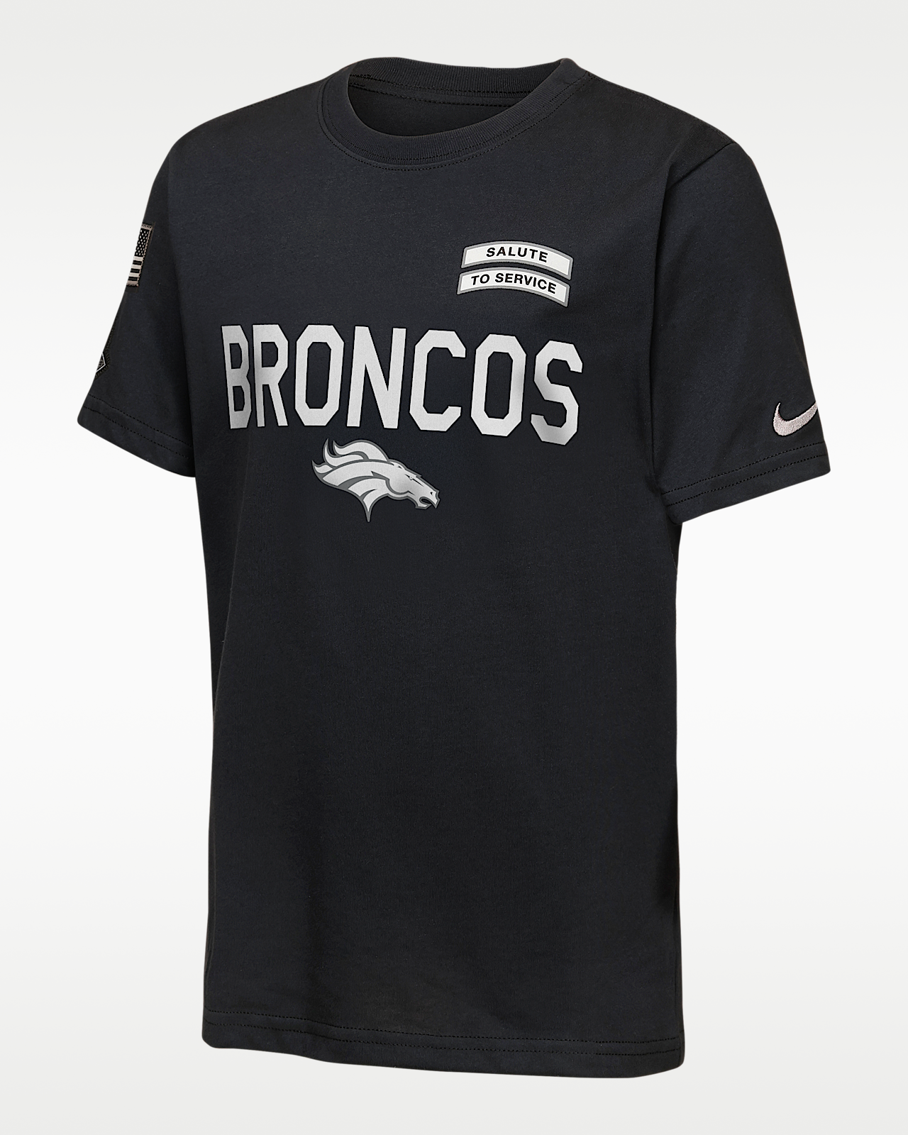 Детская футболка Denver Broncos Salute to Service Sideline Big Kids' Nike Dri-FIT NFL