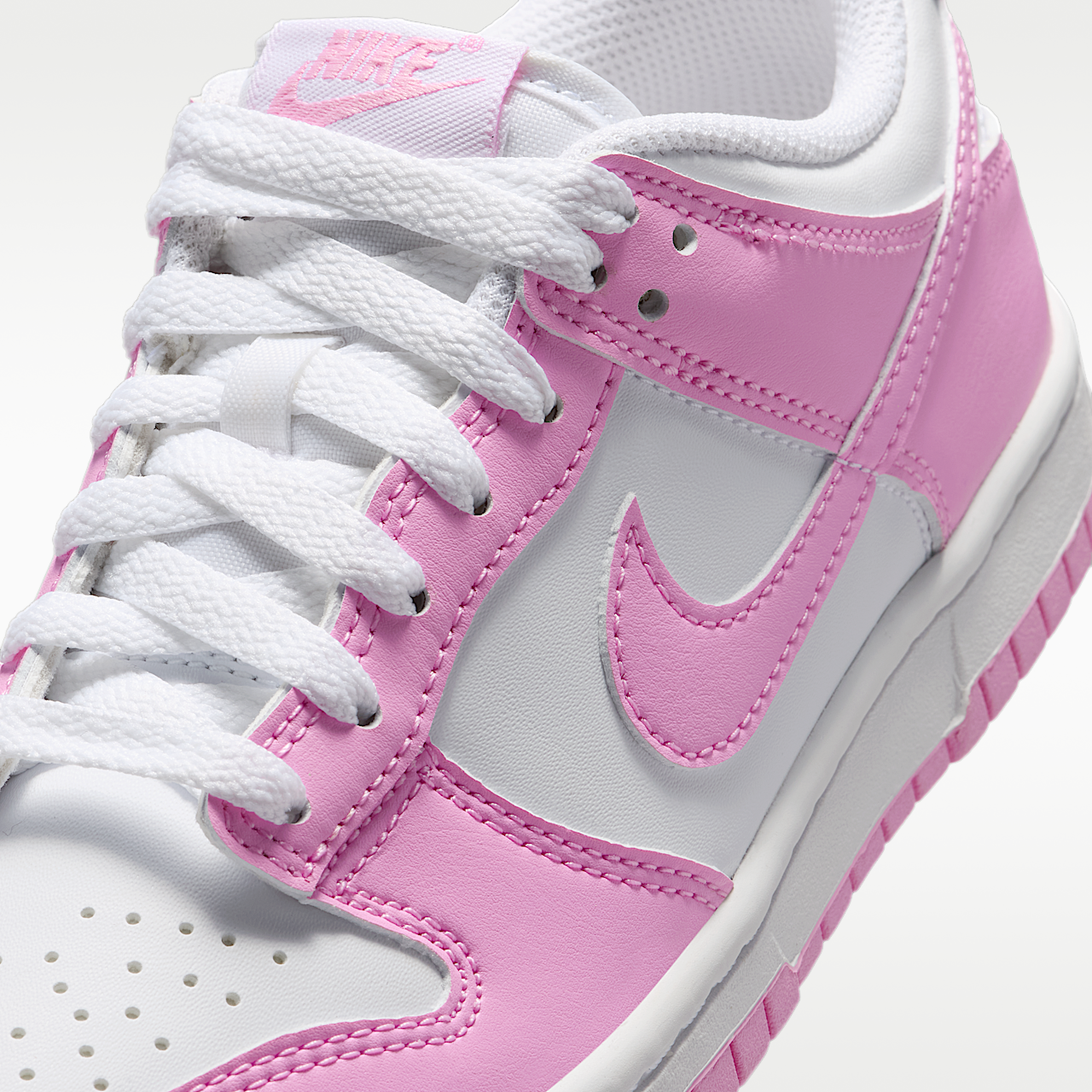 Nike Dunk Low sneaker Wit/Wit/Wit/Pink Rise