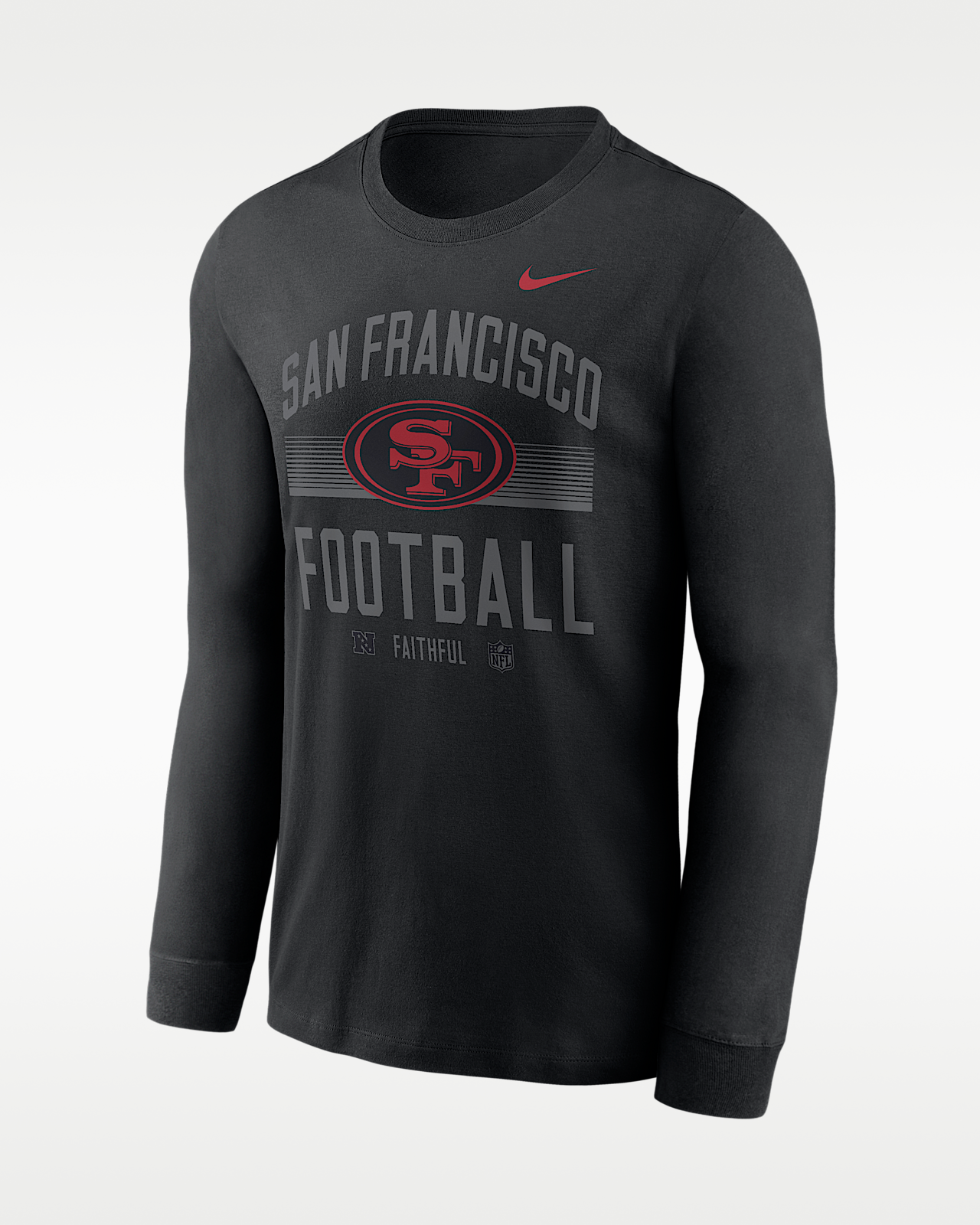 Мужская футболка San Francisco 49ers Essential Nike Dri-FIT NFL Long-Sleeve