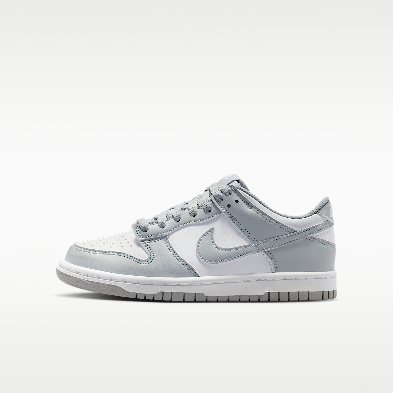 Nike Dunk Low sneaker Wit/Wit/Light Smoke Grey