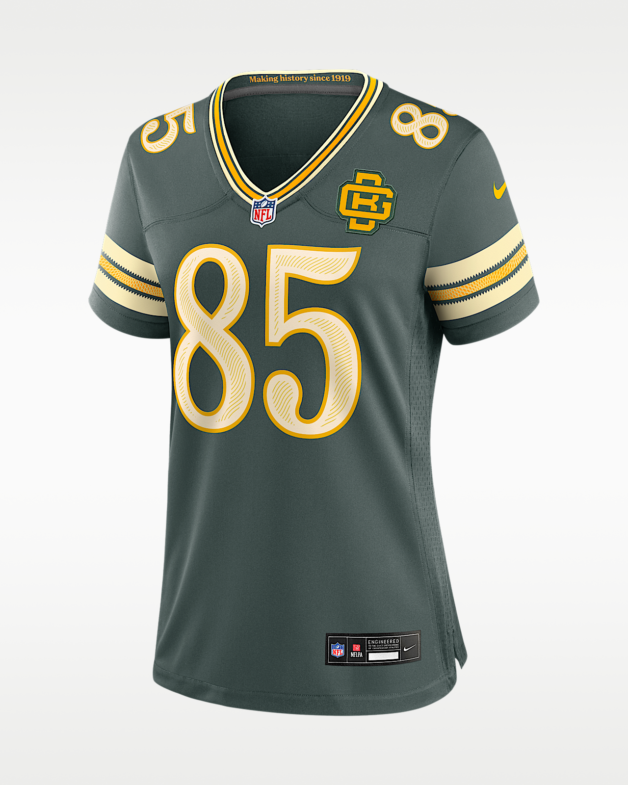 Женские джерси Tucker Kraft Green Bay Packers Rivalries Collection Nike NFL Game Jersey