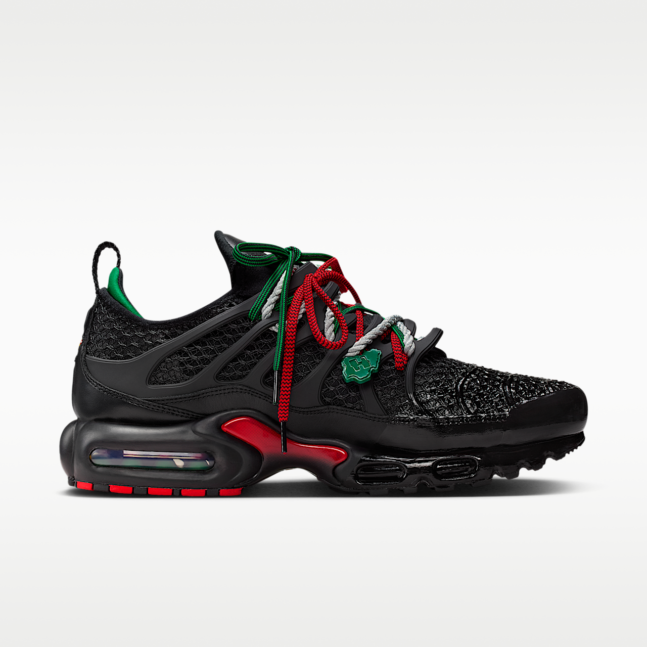 Nike Air Max Plus sneaker Zwart/University Red/Court Green