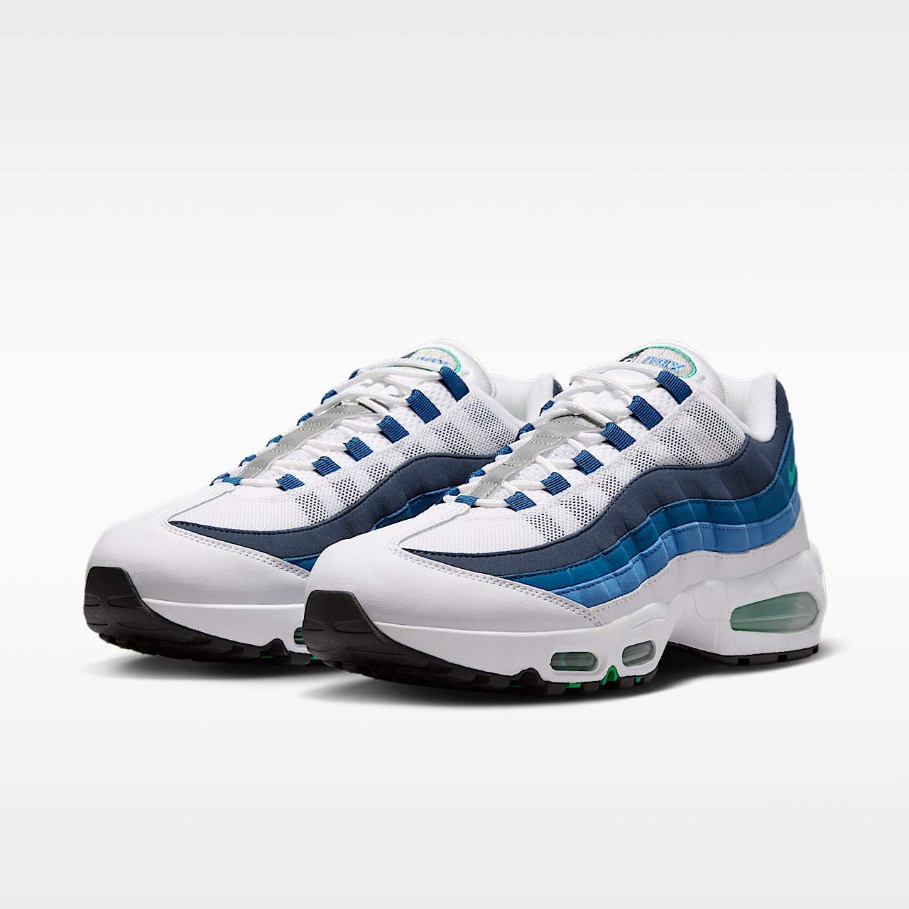 Nike Air Max sneaker Wit/Lake Blue/French Blue/Emerald Green