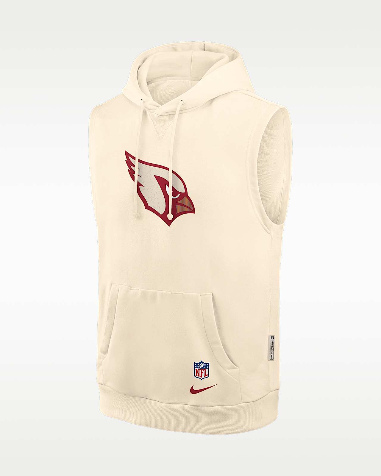 Мужское худи Arizona Cardinals Rivalries Collection Sideline Nike Dri-FIT NFL Sleeveless Pullover Hoodie