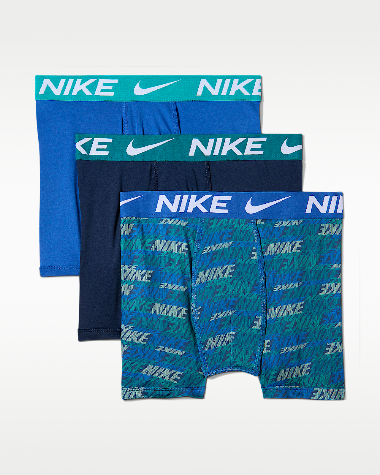Женские  Nike Big Kids' Dri-FIT Micro Print Boxer Briefs (3-Pack)