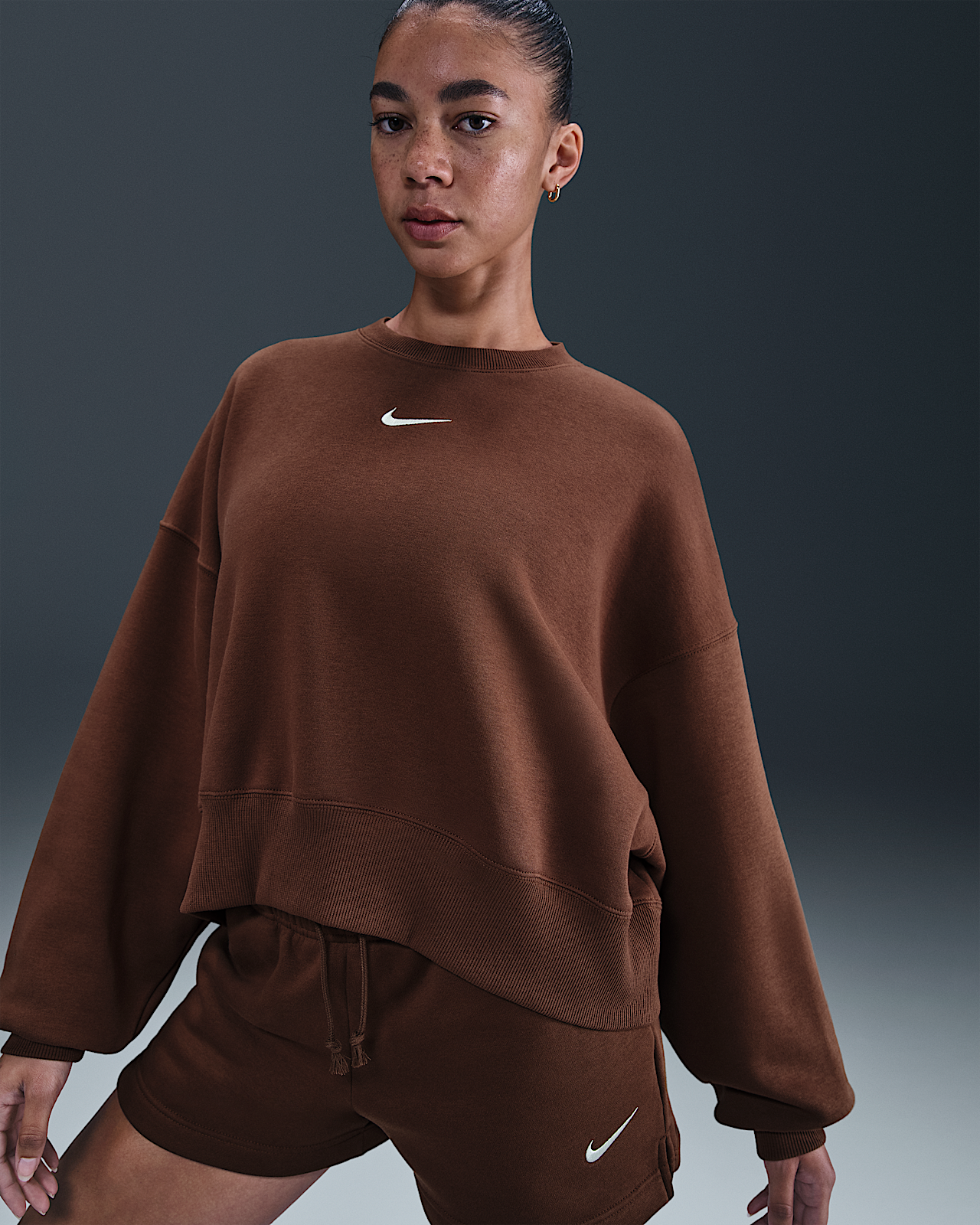 Женский свитшот Nike Sportswear Phoenix Fleece Over-Oversized Crew-Neck