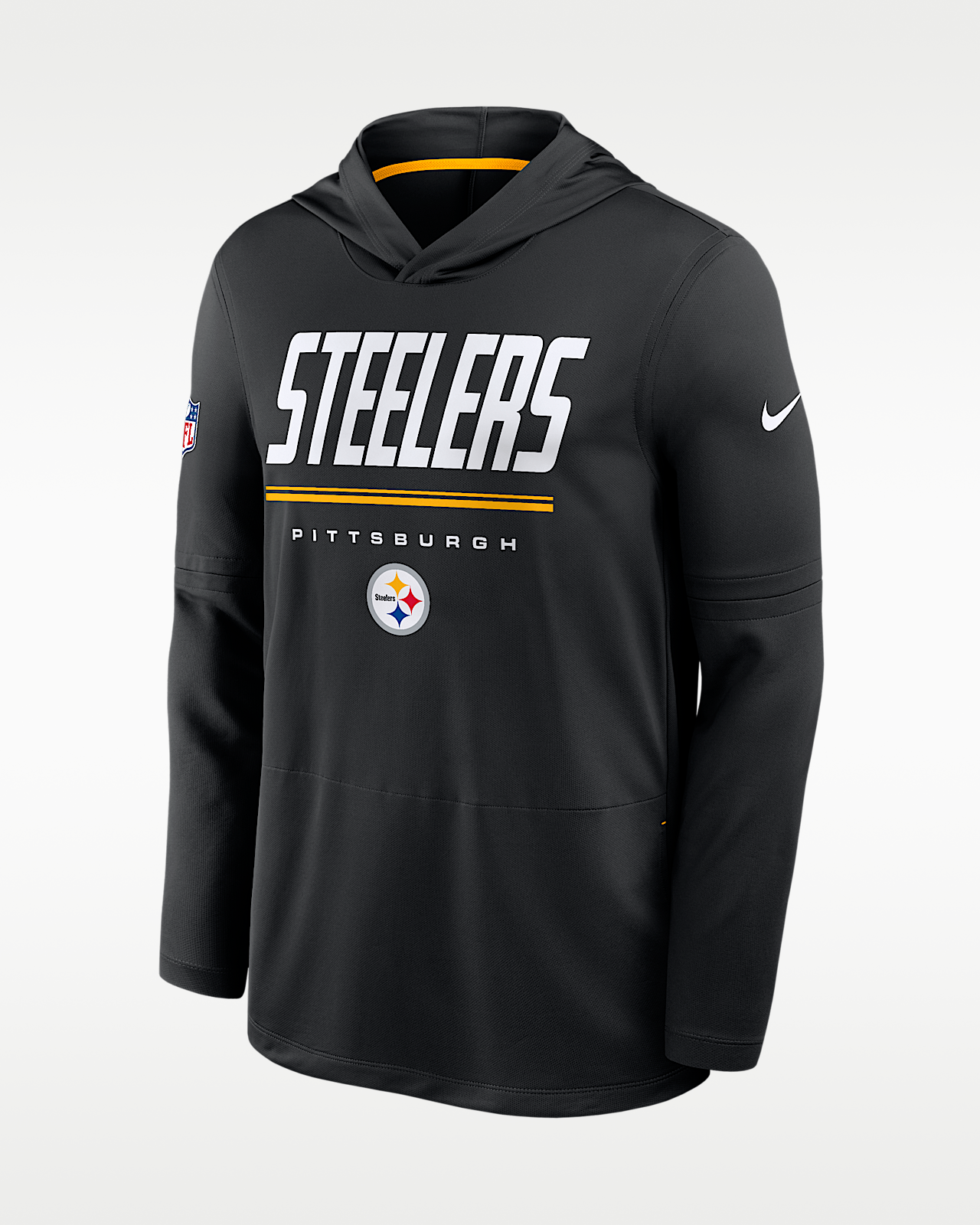 Мужские  Pittsburgh Steelers Sideline Nike Dri-FIT NFL Long-Sleeve Hooded Top
