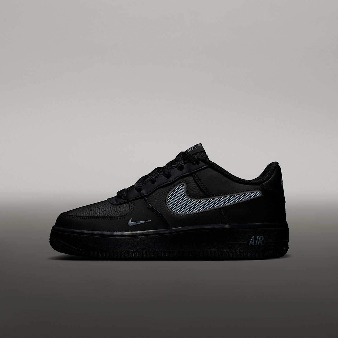 Nike Air Force 1 sneaker Zwart/Cool Grey/Cool Grey