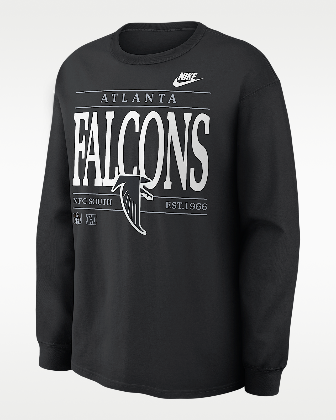 Мужская футболка Atlanta Falcons Rewind Max90 Nike NFL Long-Sleeve