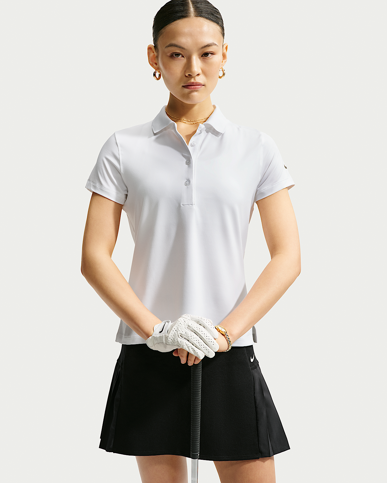 Женские шорты Nike Golf Club Dri-FIT UV Short-Sleeve Golf Polo