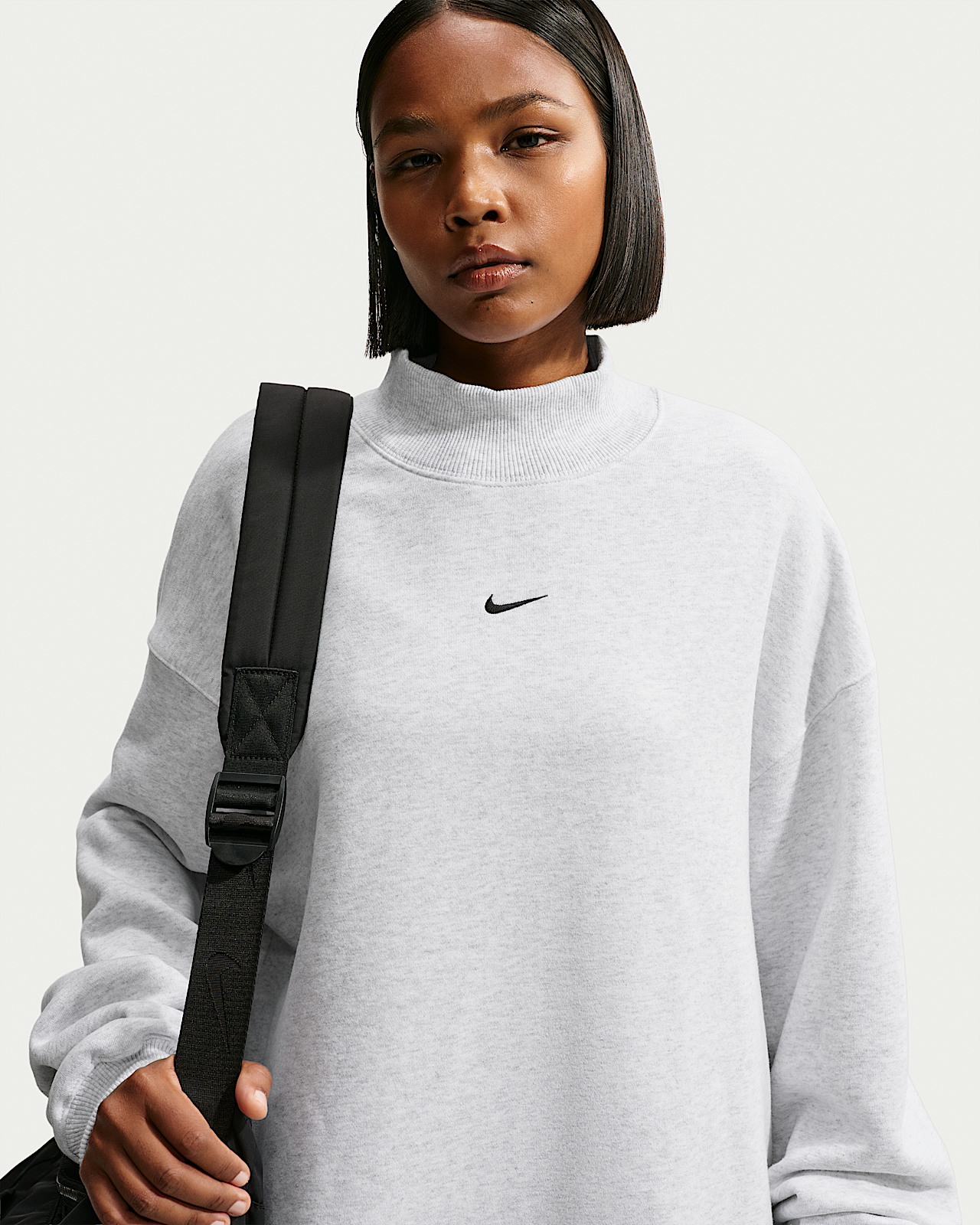Женский свитшот Nike Studio Fleece Medium Weight Oversized Mock-Neck