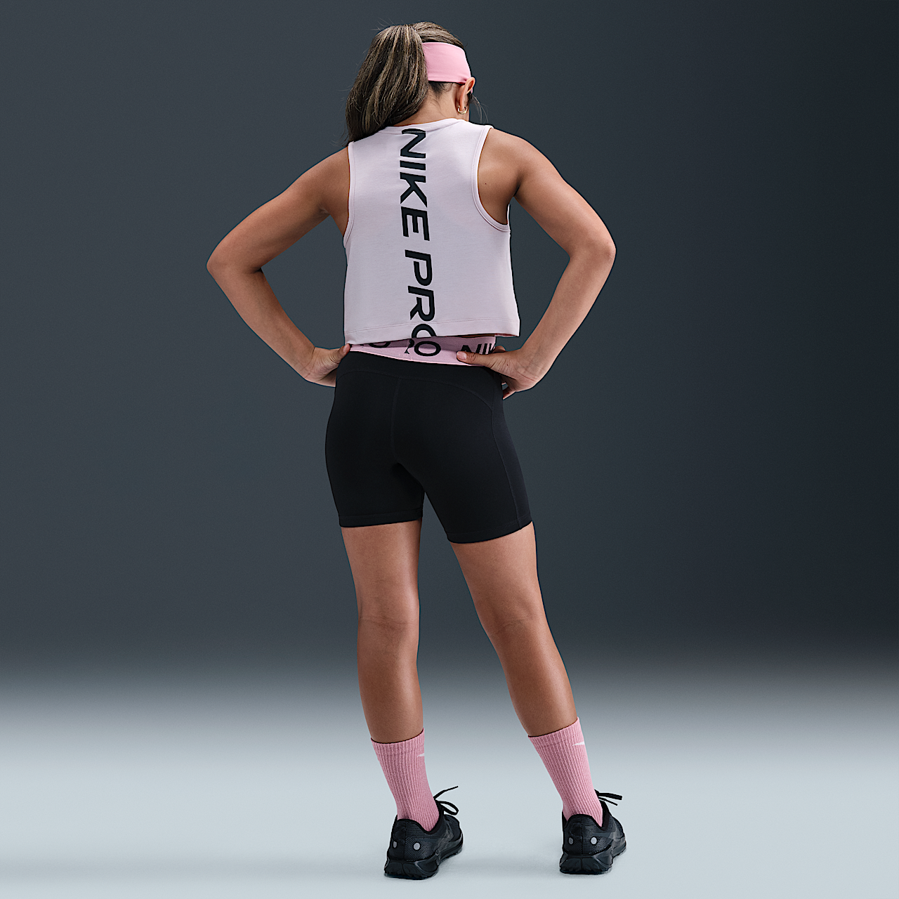 Nike  sneaker Zwart/Medium Soft Pink/Wit