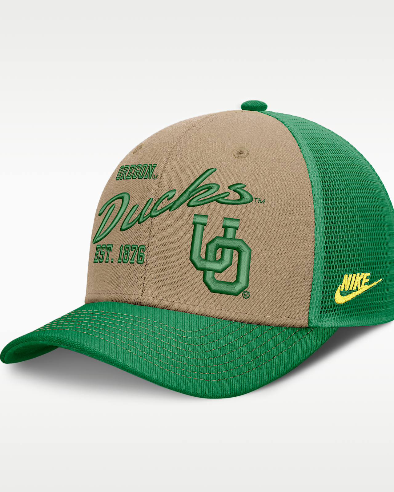 Женские  Oregon Legacy Rise Nike Dri-FIT College Trucker Adjustable Hat