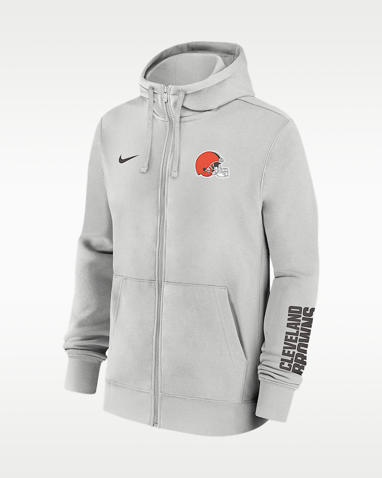 Мужское худи Cleveland Browns Club Nike NFL Full-Zip Hoodie