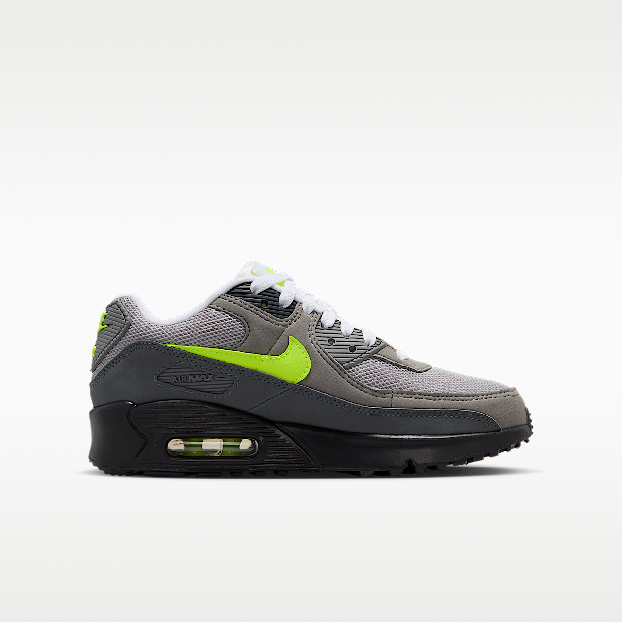 Nike Air Max sneaker Zwart/Anthracite/Light Charcoal/Neon Yellow