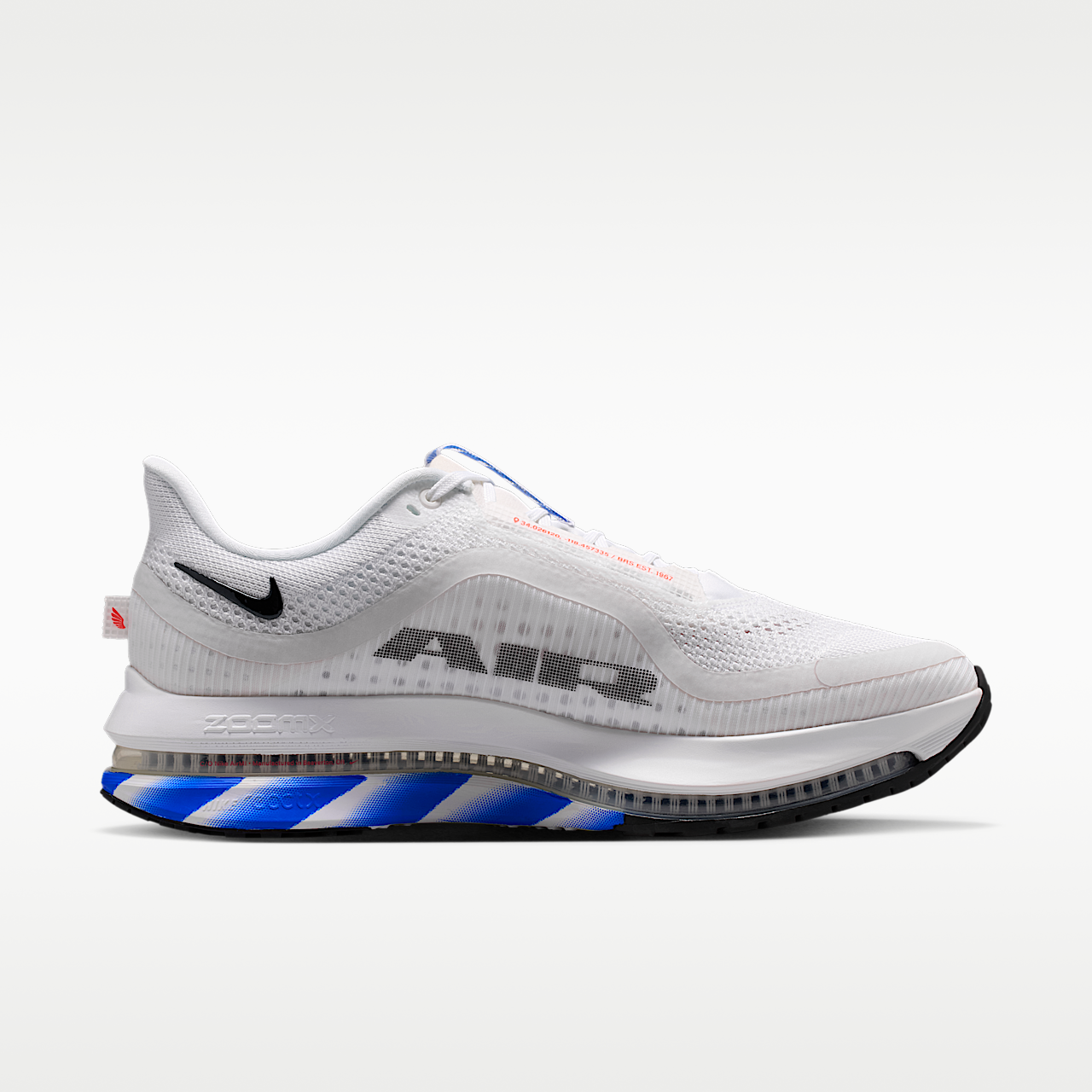 Nike Pegasus sneaker Wit/Racer Blue/Zwart
