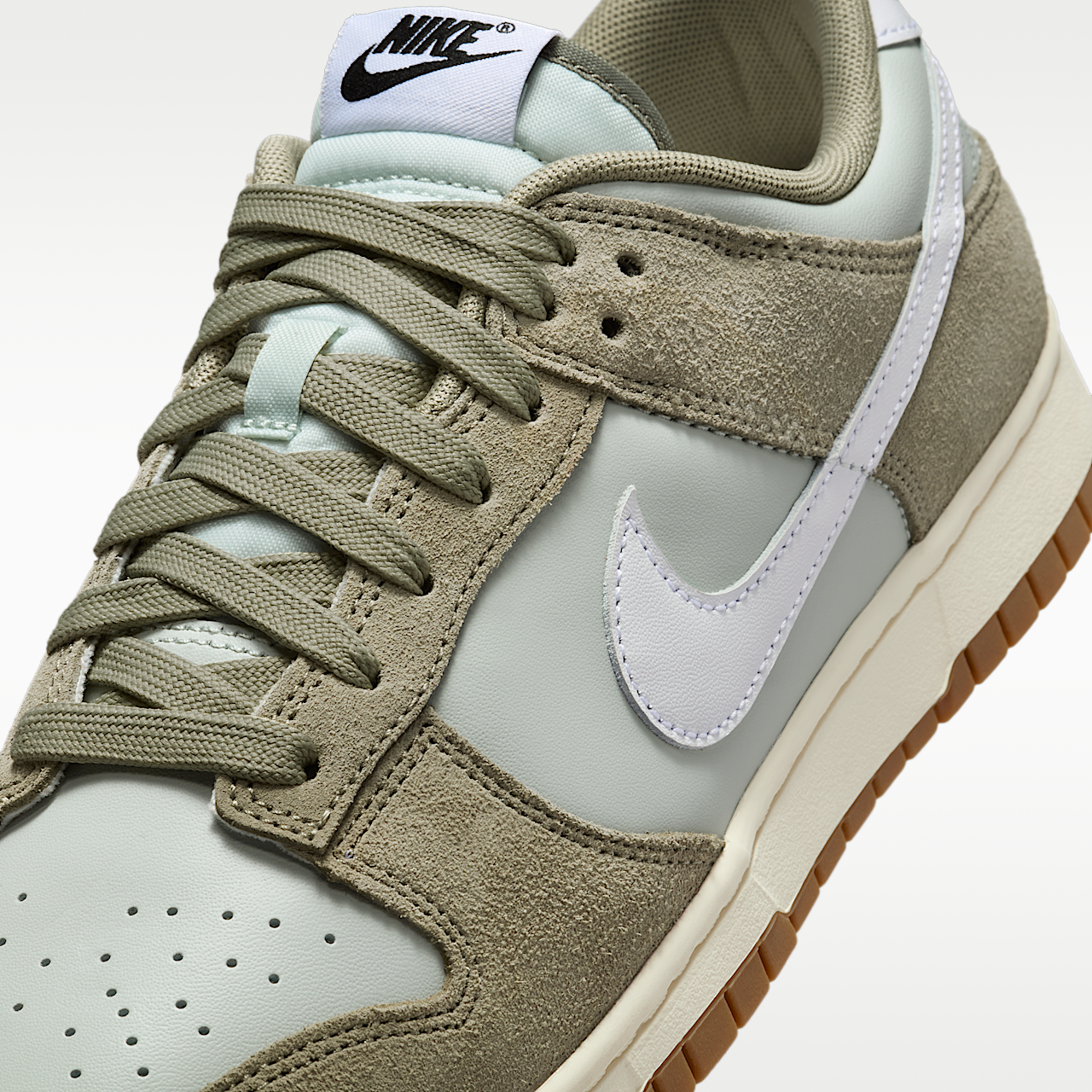Nike Dunk Low sneaker Light Silver/Light Army/Sail/Wit