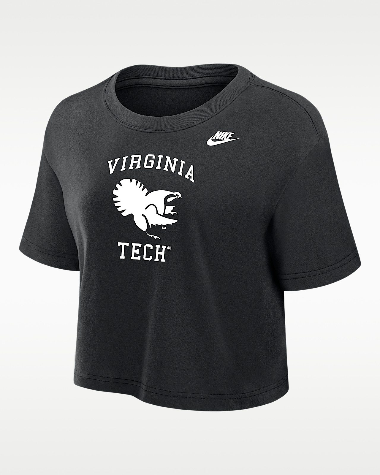 Женская футболка Virginia Tech Hokies Nike Dri-FIT Cropped